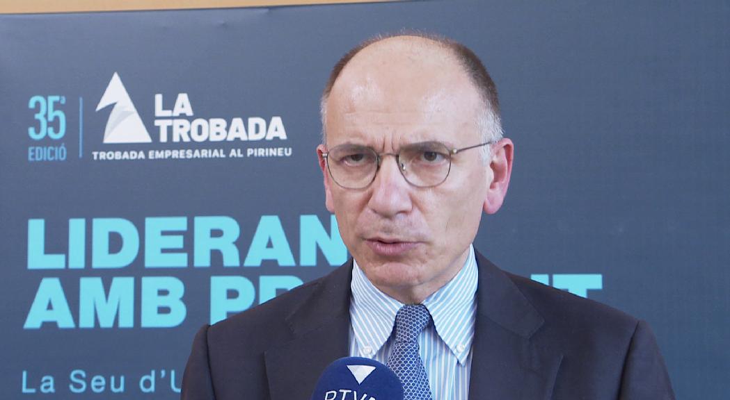 Enrico Letta defensa els beneficis de l'acord d'associació