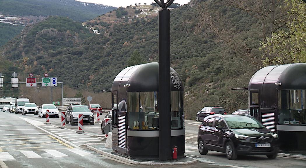 L'entrada de vehicles al febrer continua per sota de les xifres anteriors a la Covid-19