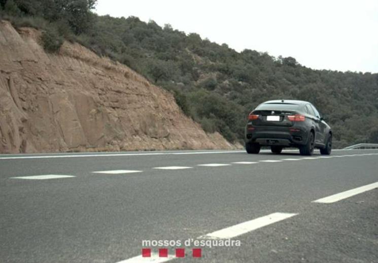 Els mossos van captar un vehicle amb matrícula andorrana q