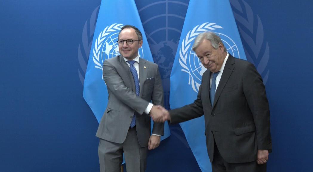 Espot referma a António Guterres el compromís davant dels reptes globals que abandera l'ONU