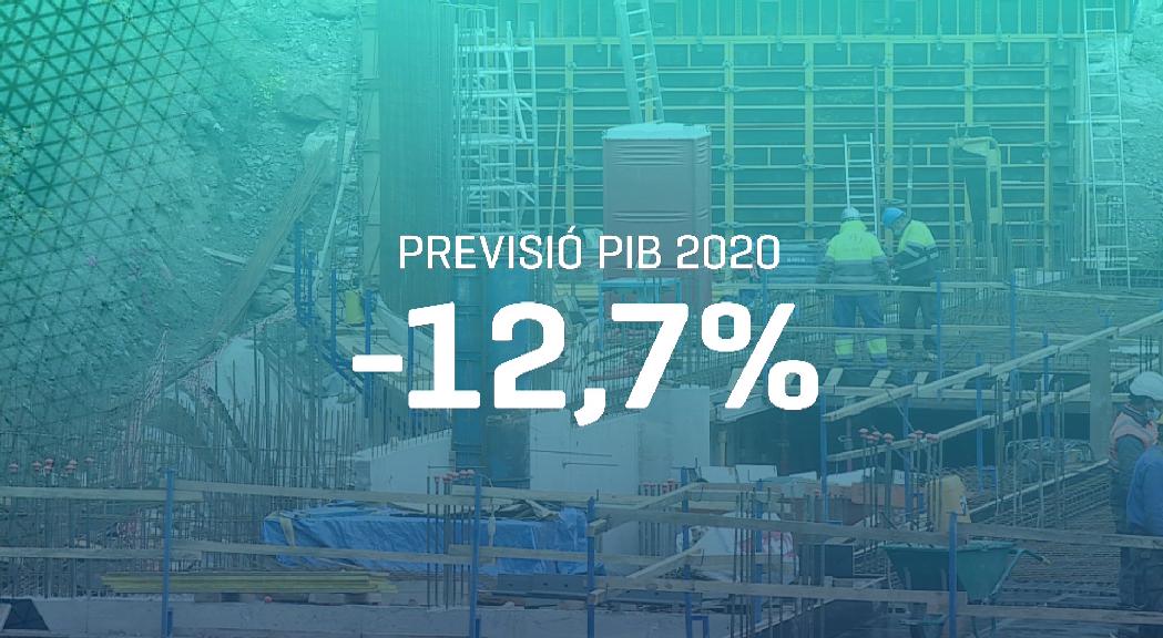 Estadística preveu una caiguda del PIB el 2020 del -12,7%