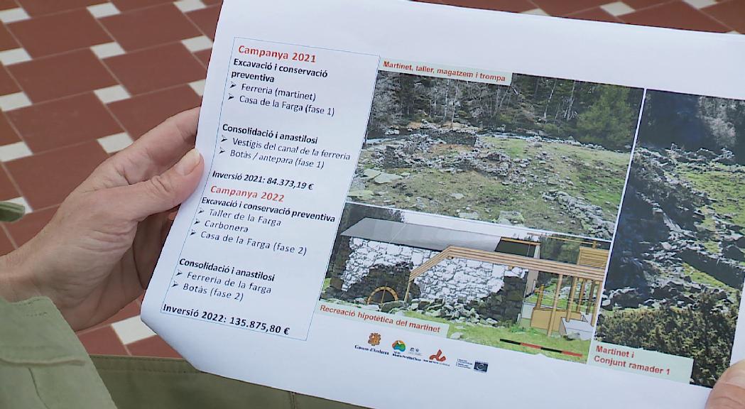 Les excavacions a la Farga del Madriu duraran quatre anys i suposarà una inversió de 400.000 euros