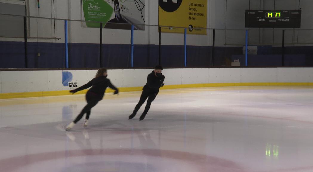 Les estrelles del patinatge artístic Browning i Czisny s'entrenen al Palau de Gel 