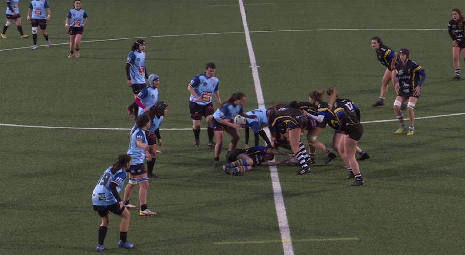 El debut de la selecció femenina de rugbi de 15 davant l'afició j