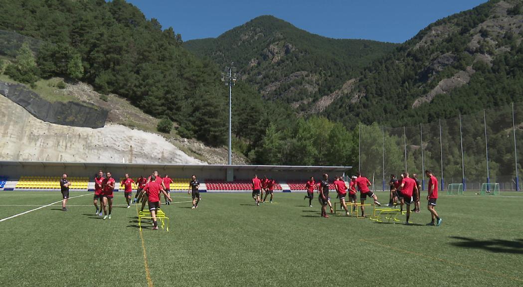 El FC Andorra arrenca la pretemporada amb Lizoain com la primera cara nova