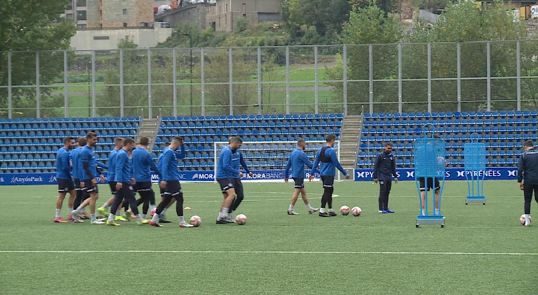 El FC Andorra, amb confiança per buscar la segona victòria consecutiva davant el líder