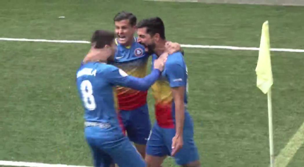 El FC Andorra derrota el Sabadell, es manté líder i assegura el play off d'ascens 