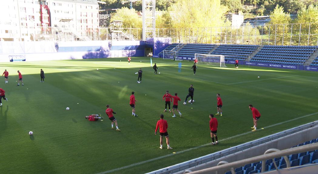 El FC Andorra es prepara per jugar aquest diumenge contra el Lugo