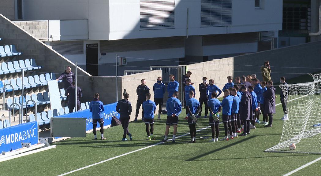 El FC Andorra reprèn els entrenaments amb la plantilla pràcticament al complet després de superar la Covid-19