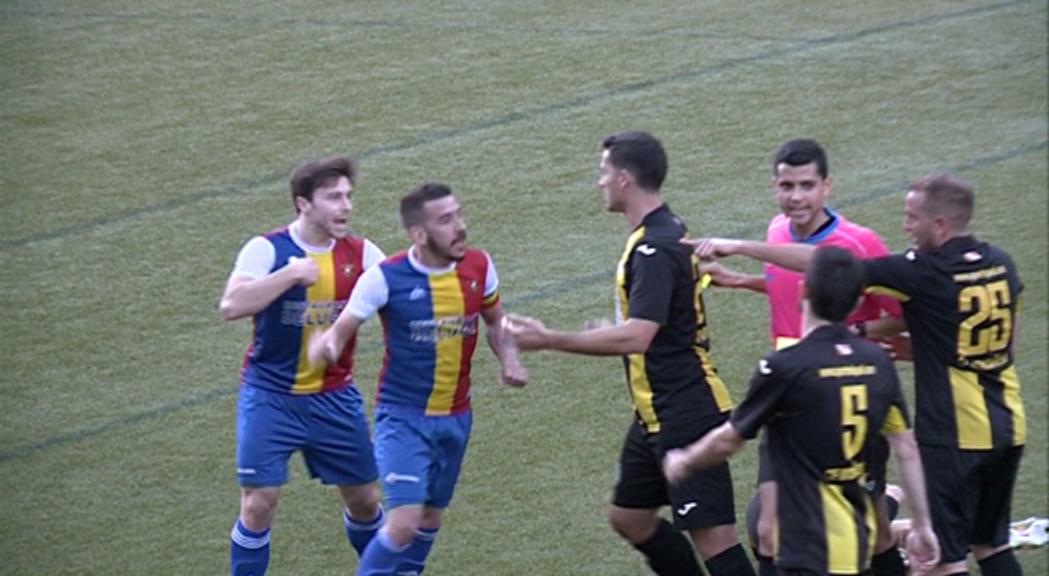 El FC Andorra se situa a cinc punts de la promoció i recorrerà contra l'expulsió de Riverola