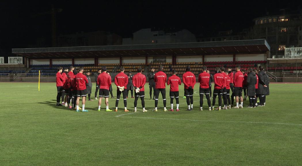 El FC Andorra torna als entrenaments per preparar el partit contra l'Oviedo