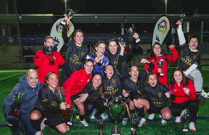 El FC Santa Coloma, campió de lliga