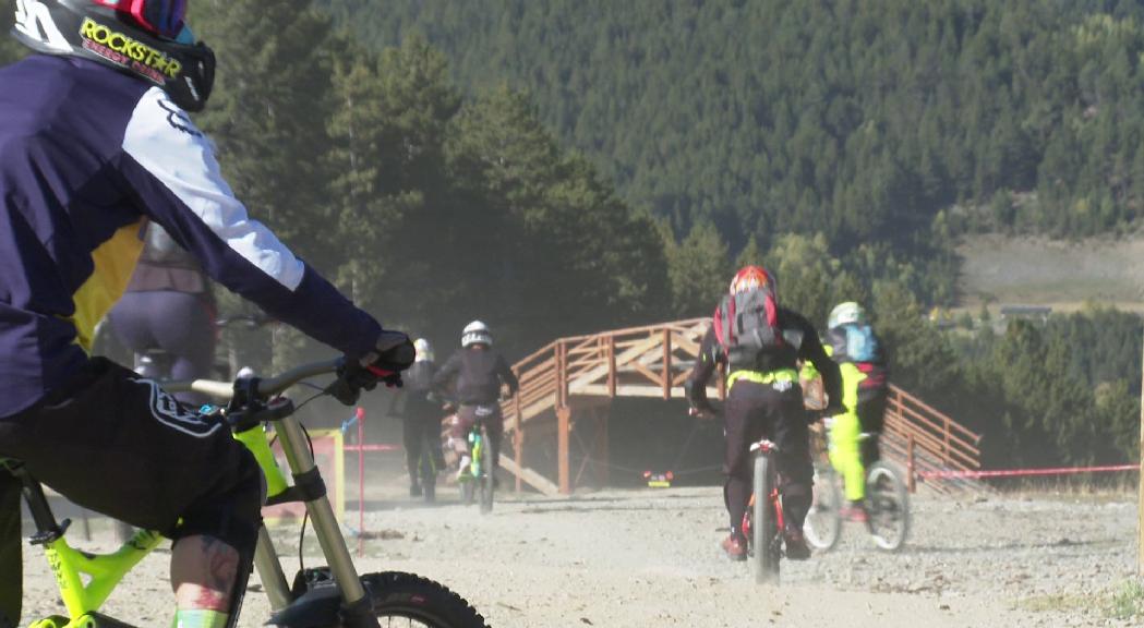 Final de temporada del Bike Park amb gran afluència de visitants