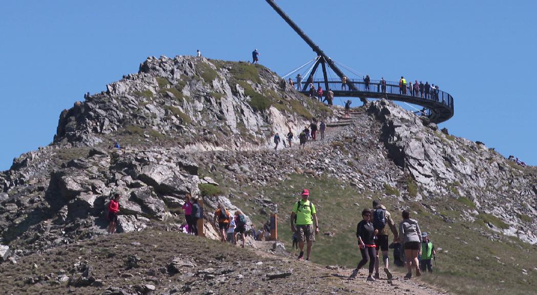 Gairebé 75.000 visitants aquest estiu al mirador solar de Tristaina