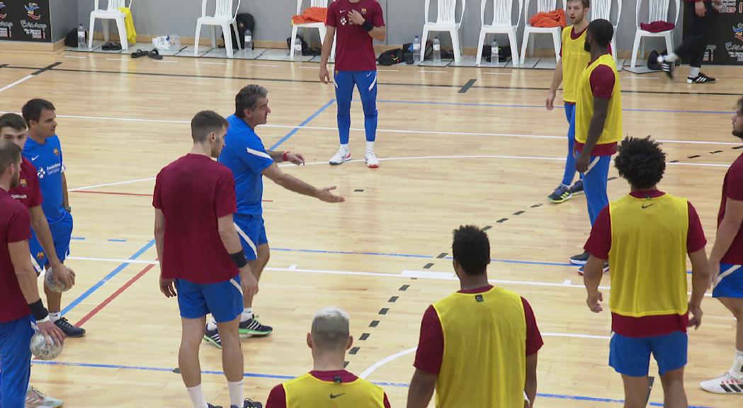 Gonzalo Pérez de Vargas, capità del Barça d'handbol: "És una tradició venir aquí, un fet que ens ha donat moltes alegries" 