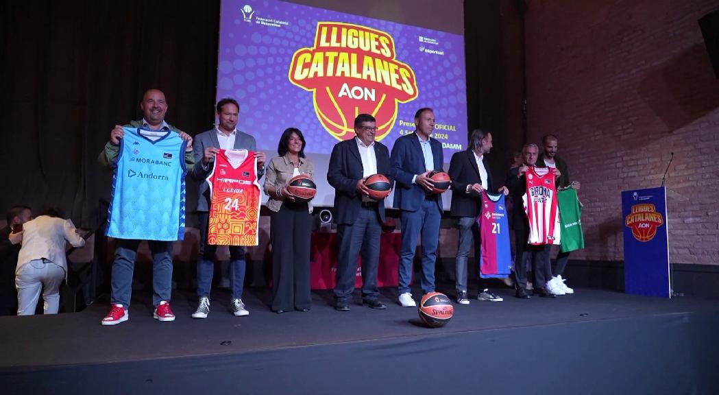 Gorka Aixàs en la presentació de les lligues catalanes 