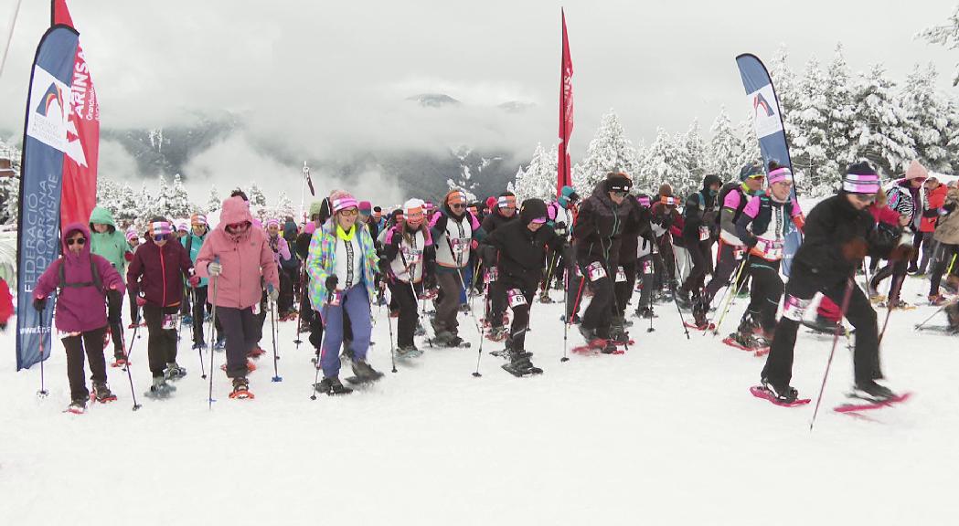 Gran afluència a la Skimo Femení tot i el mal temps