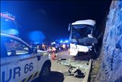 Greu accident d'un autocar a Portè i Pimorent