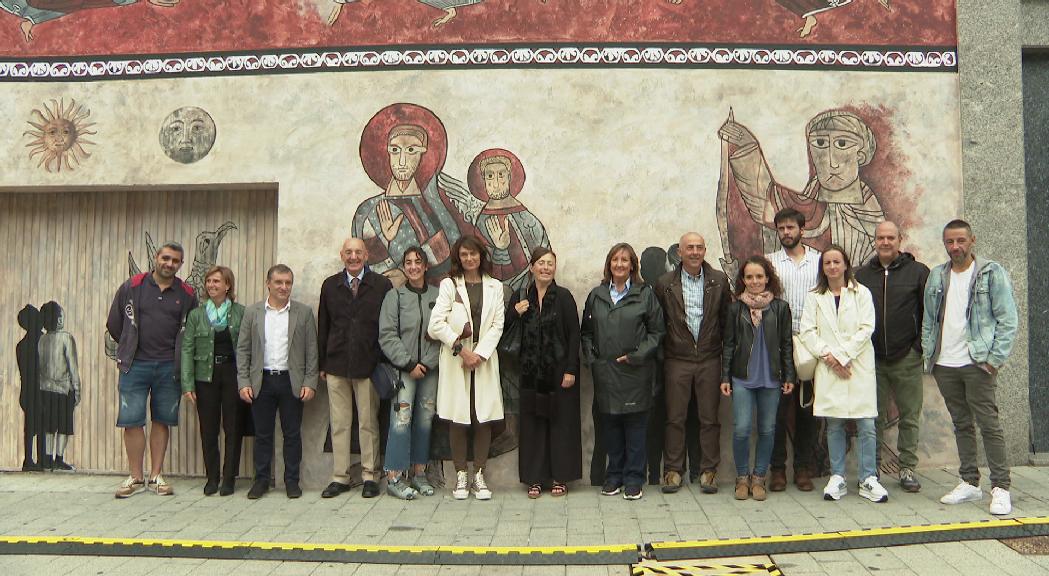 Inaugurades les obres de la iniciativa “Murs que parlen” de Sant Julià en el marc de la Vila medieval