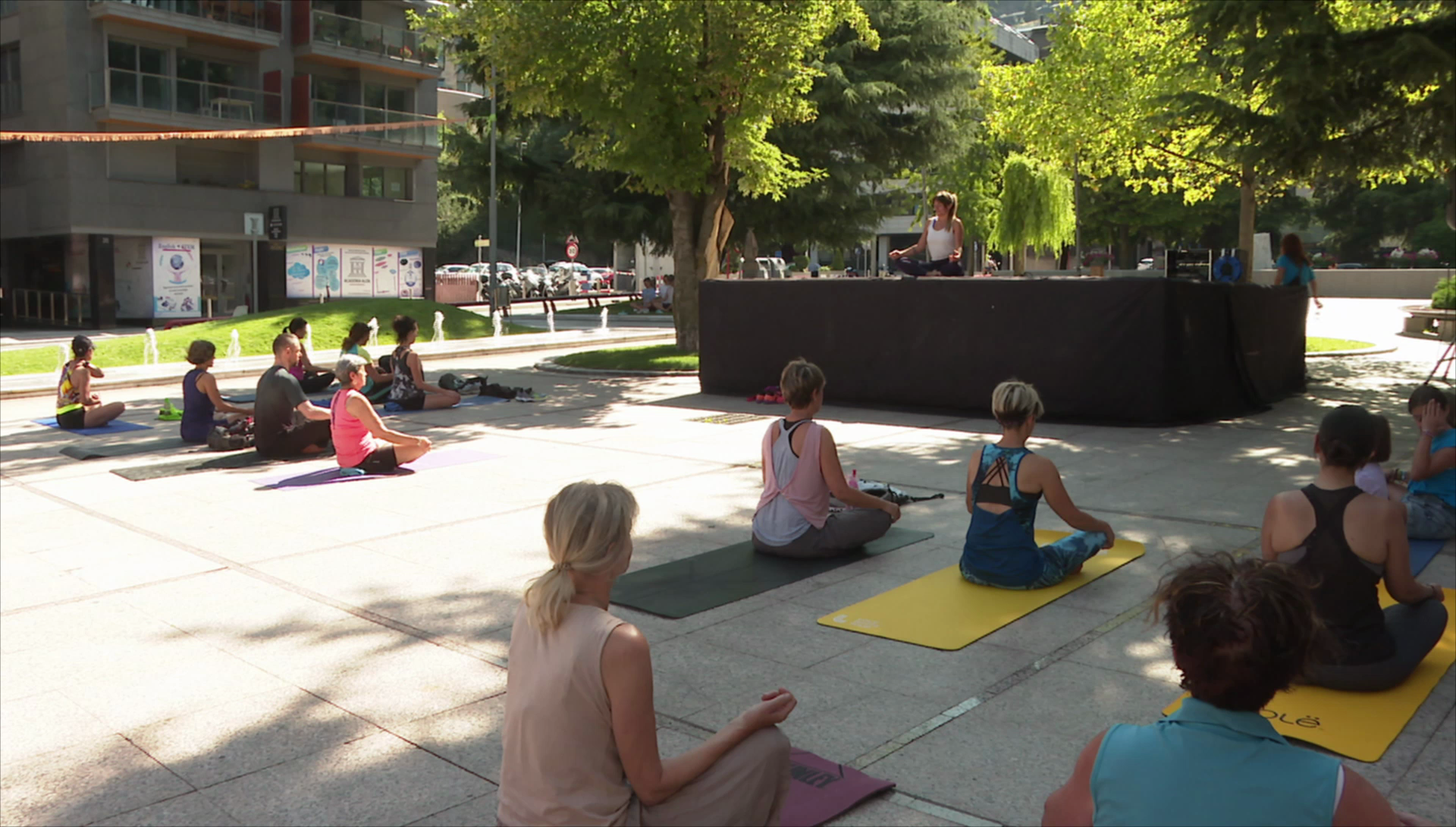 Ioga i zumba per amenitzar el matí del segon dia de la Festa Major d'Escaldes-Engordany