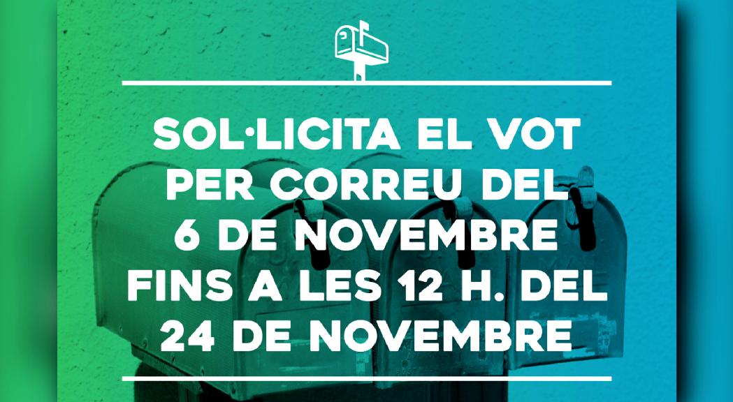 Ja es pot demanar el vot per correu