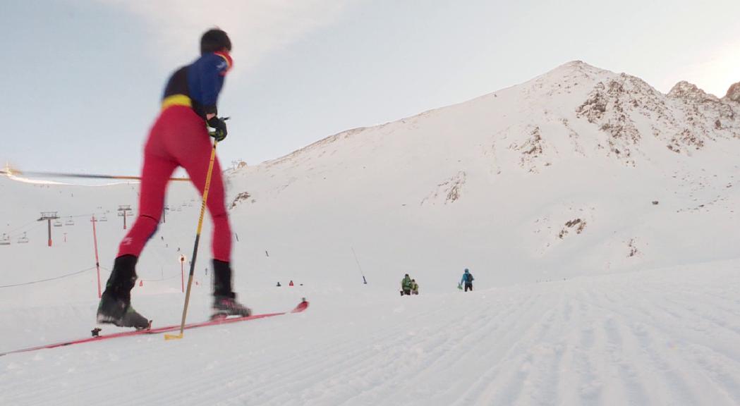 Laia Sebastià i Martí Lázaro, campions d'Andorra d'esquí de muntanya després que es cancel·lin les dues últimes proves