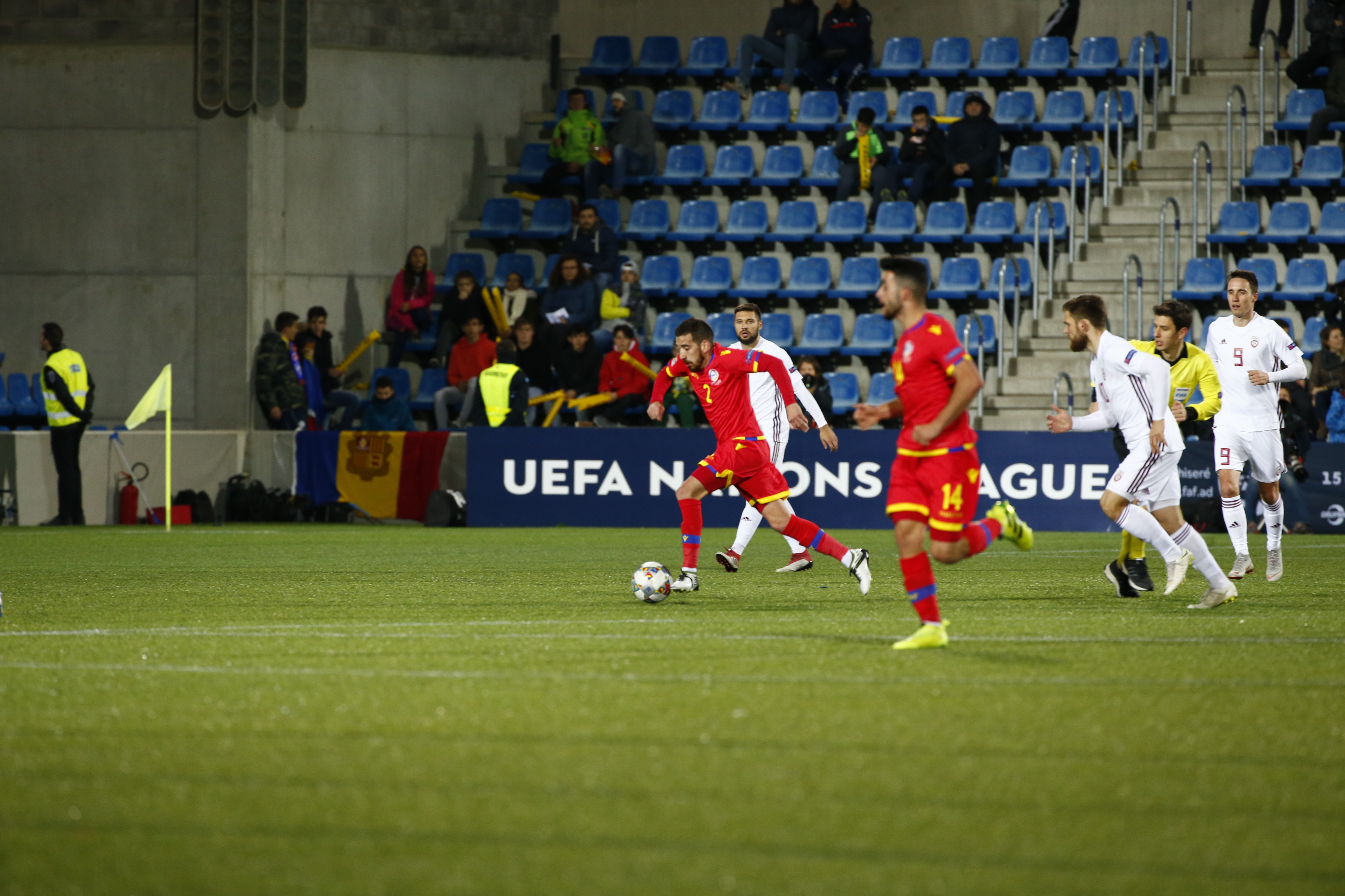 L’Andorra més ofensiva tanca la Lliga de les Nacions sense premi contra Letònia (0-0)