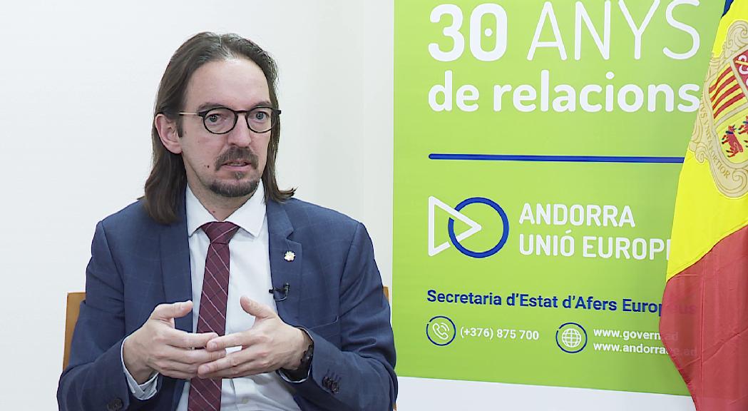 Landry Riba defensarà davant la UE que Andorra no necessita un permís d'atur contributiu perquè no és un problema estructural