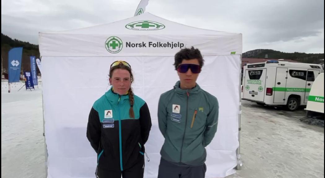  Lea Ancion i Marc Casanovas, millors andorrans en la cursa vertical a Noruega