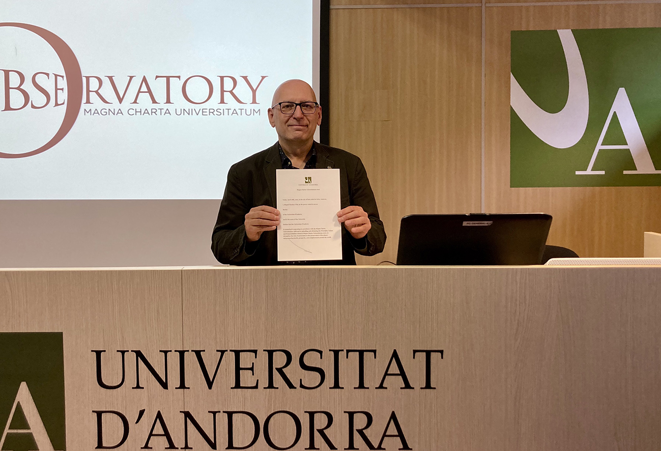 L'UdA s'adhereix a la Magna Charta Universitatum 2020