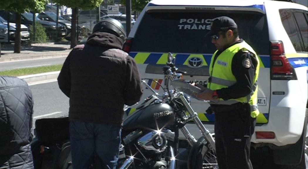 La majoria de les infraccions dels motoristes sancionats van ser per no respectar els passos de vianants