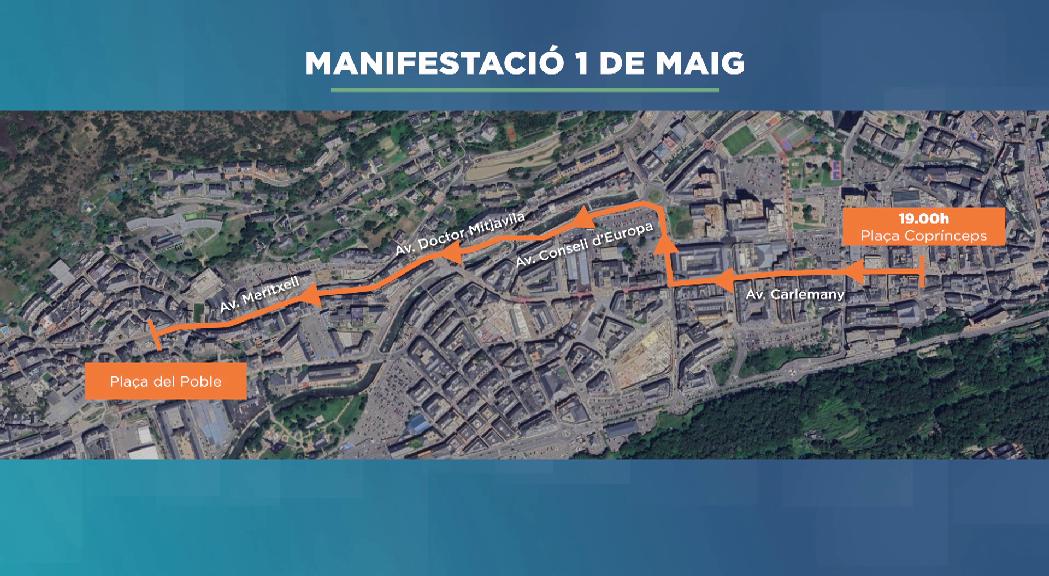 La manifestació de l'1M espera superar els 3.000 assistents 