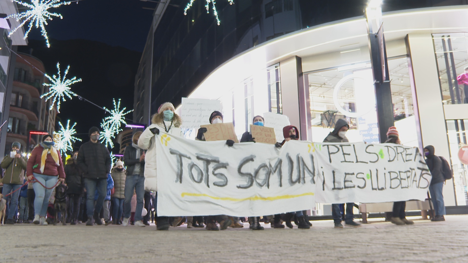 Els manifestants contra el certificat Covid preveuen dur a terme més accions per fer-se escoltar