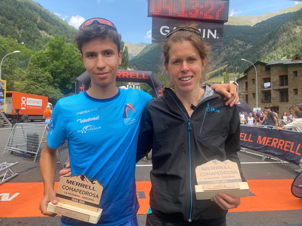 Marc Casanovas i Laura Orgué, vencedors de la prova vertical del Merell Mountain Festival Comapedrosa