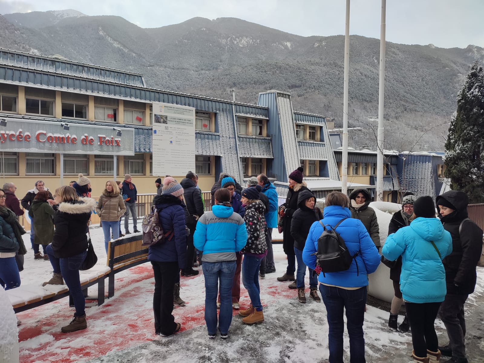 Aquest dijous al matí a l'escola del Lycée fran