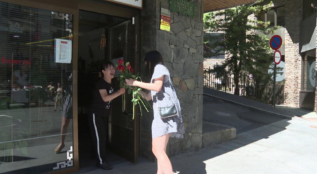 Jornada festiva a la Massana durant el matí de diumenge de