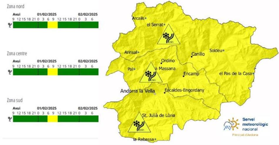 Andorra es tornarà a tenyir de blanc aquesta matinada de d