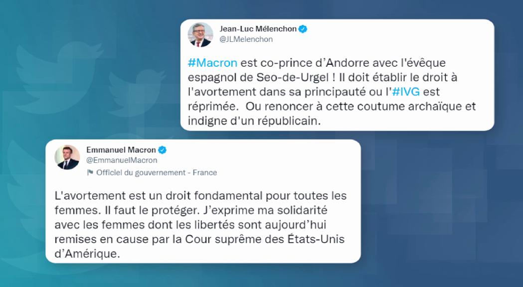 Melenchon demana a Macron que instauri l'avortament a Andorra o dimiteixi com a copríncep