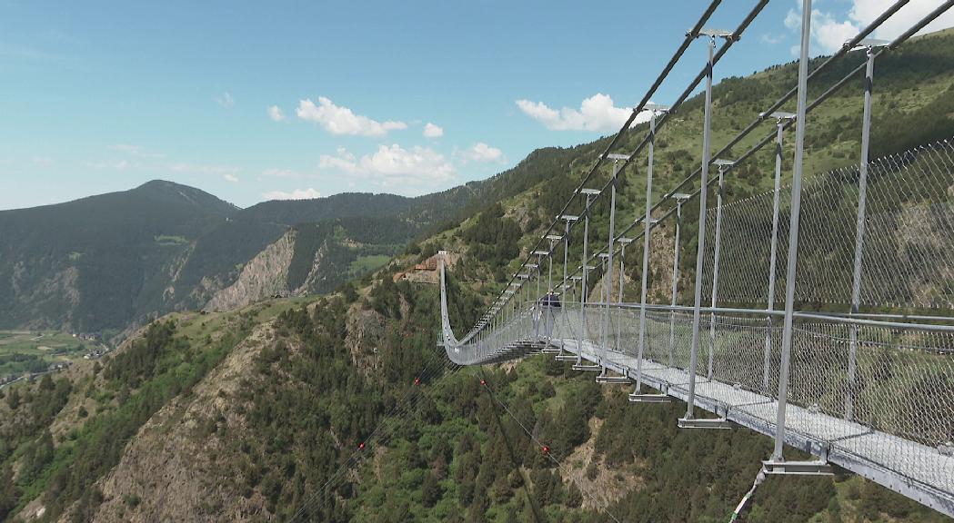 Més de 80.000 visites al pont tibetà de Canillo