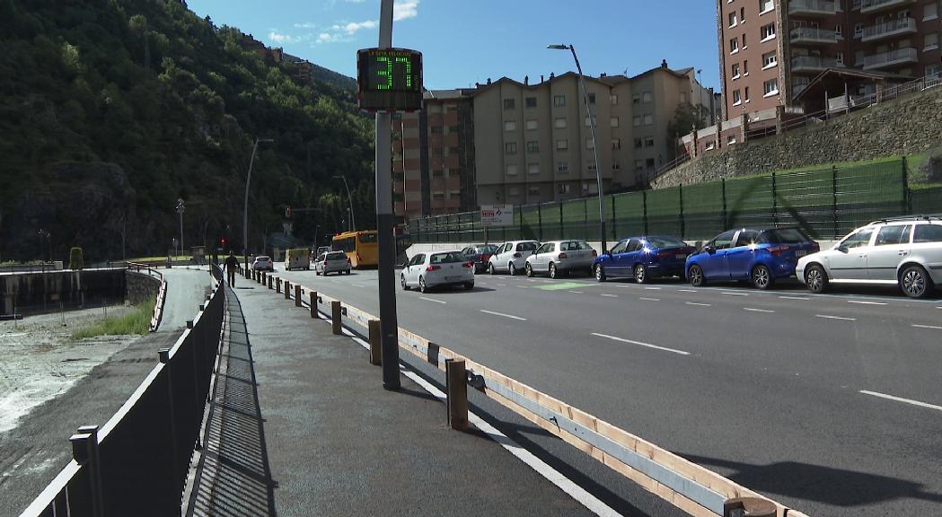 Mobilitat estudia solucions per reduir l'excés de velocitat a Sant Julià i la Massana