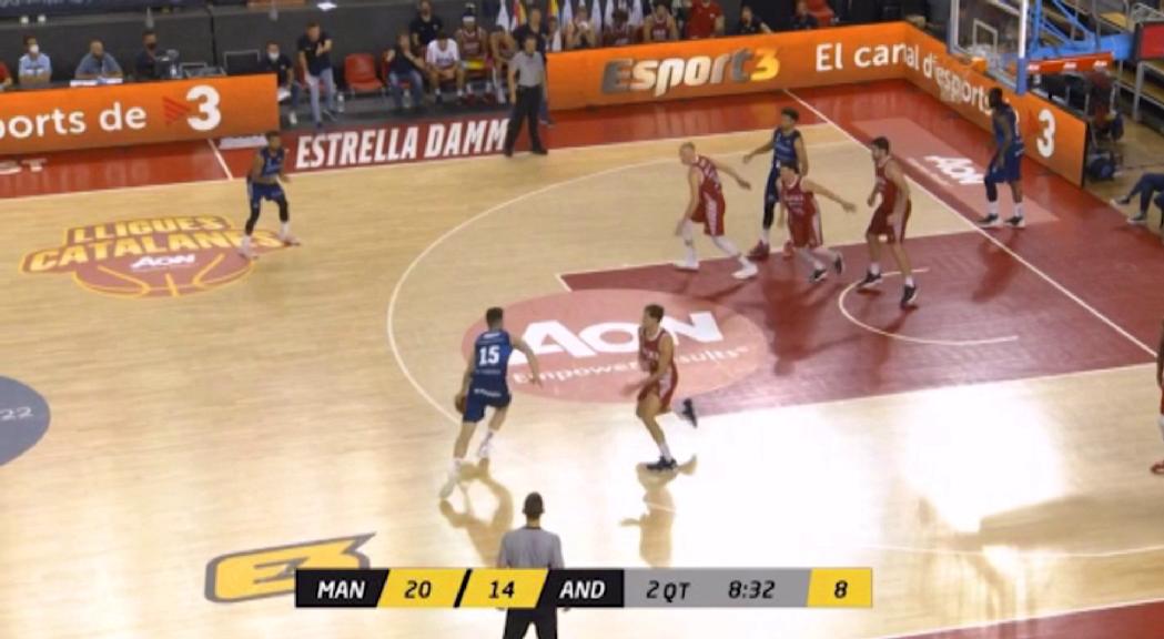 El MoraBanc Andorra perd contra el Manresa (82-79) i buscarà el tercer lloc a la Lliga Catalana