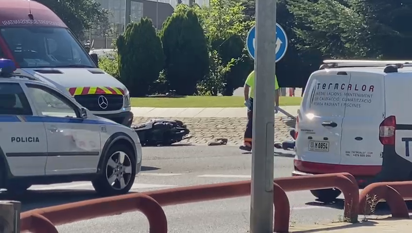 Motorista ferida en un accident a Encamp