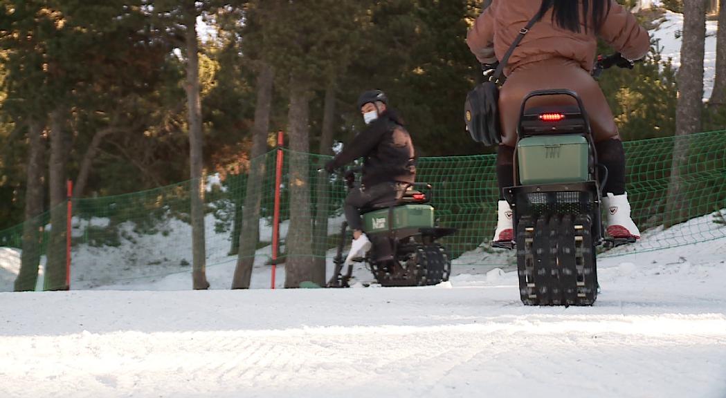 Motos de neu 100% elèctriques, la novetat d'aquest hivern que triomfa a Naturland