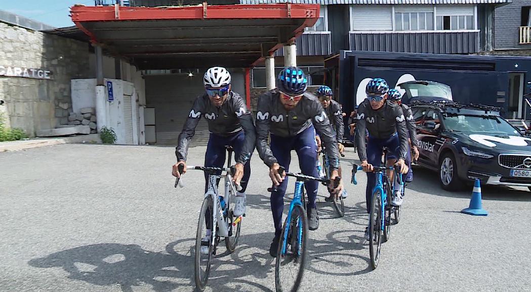 Movistar i Bahrain s'estan gairebé un mes a Andorra per preparar el Tour