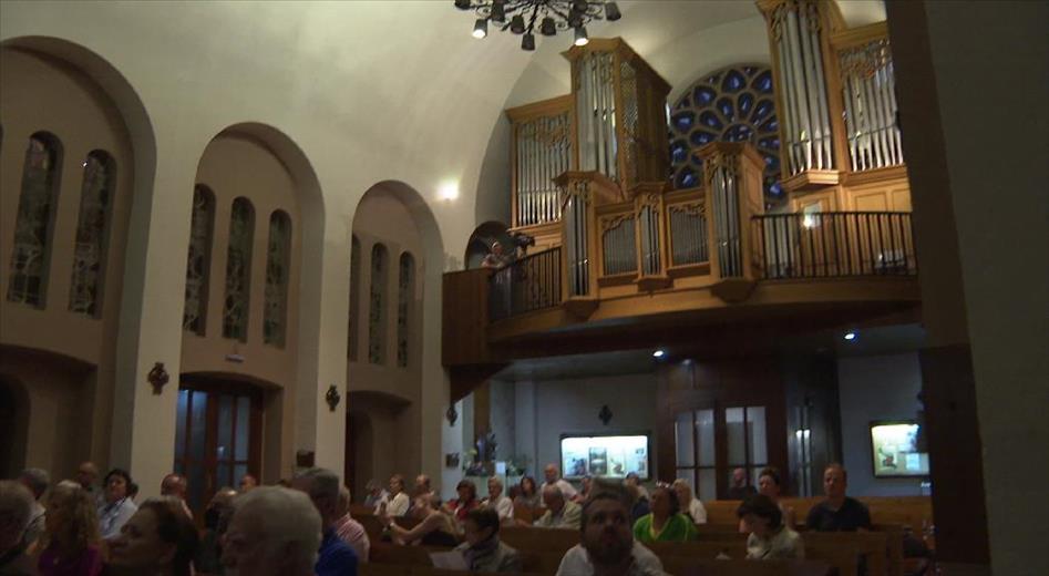 Una cinquantena de persones van assistir  al concert de l'organis