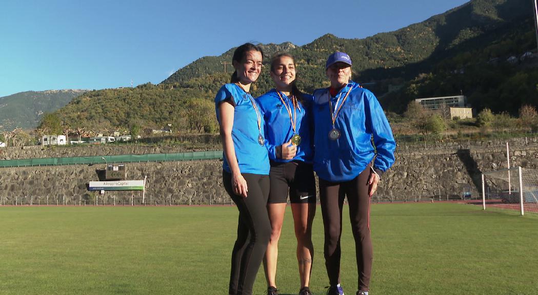 Nahuel Carabaña i Xènia Mourelo, campions d'Andorra de 10.000 metres