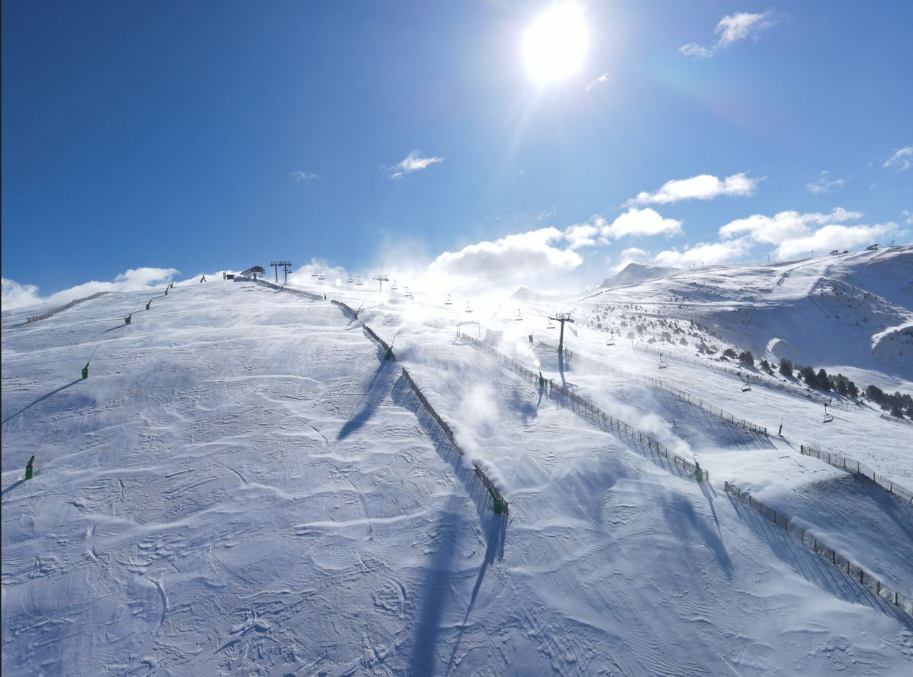 La neu permet connectar tots els sectors de Grandvalira