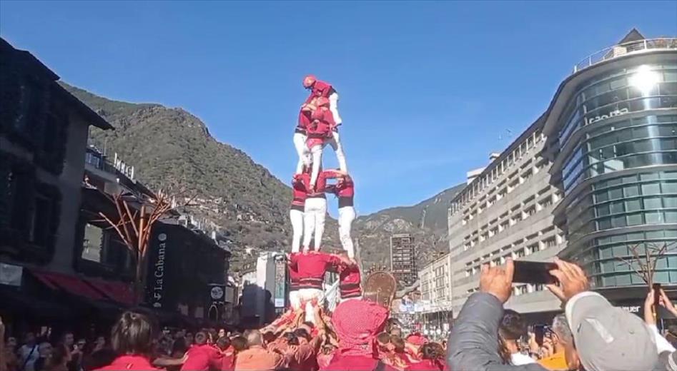 Els Castellers d'Andorra han celebrat el novè aniversa