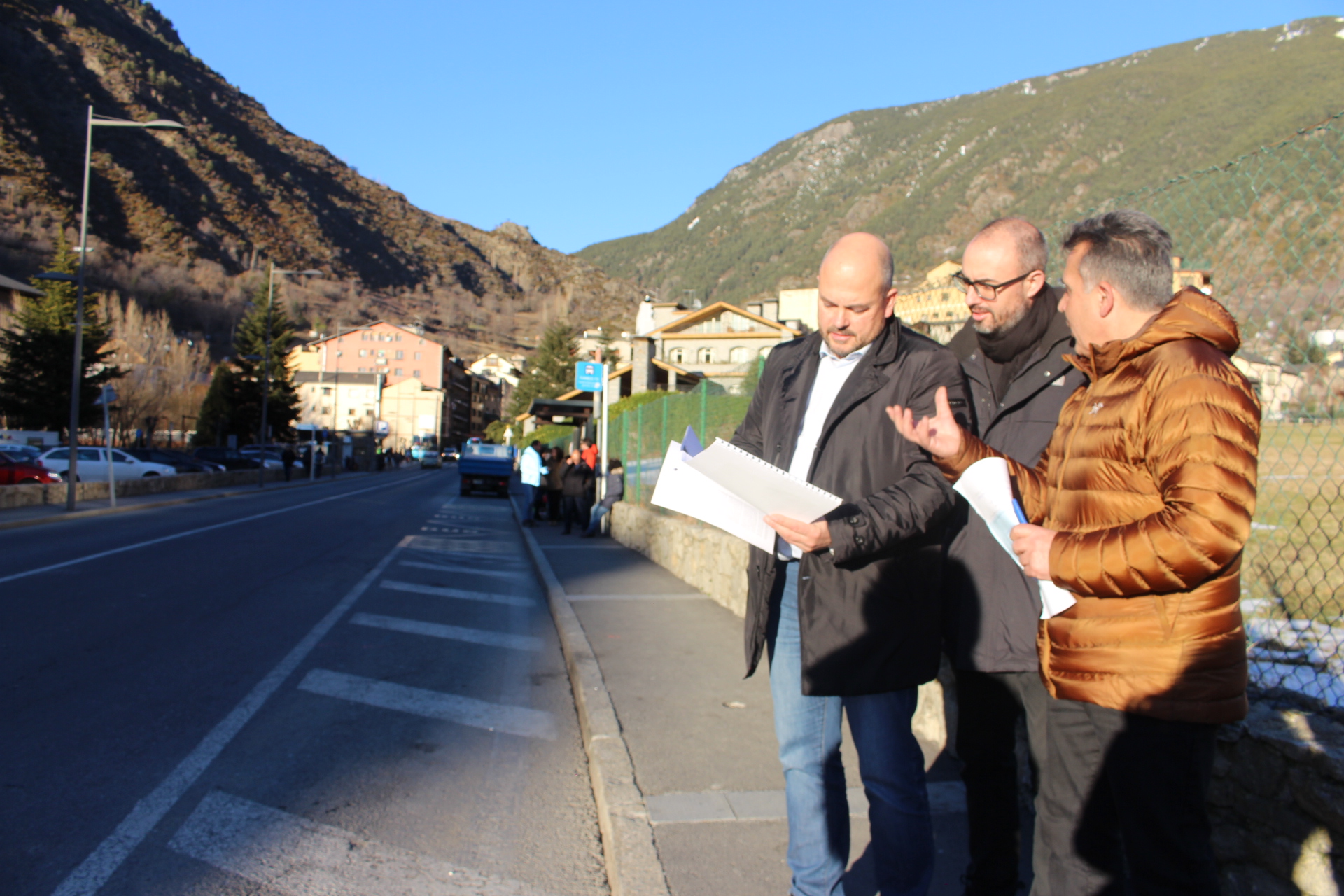 Les obres de l'avinguda a Encamp afectaran el transport col·lectiu i la circulació interior 