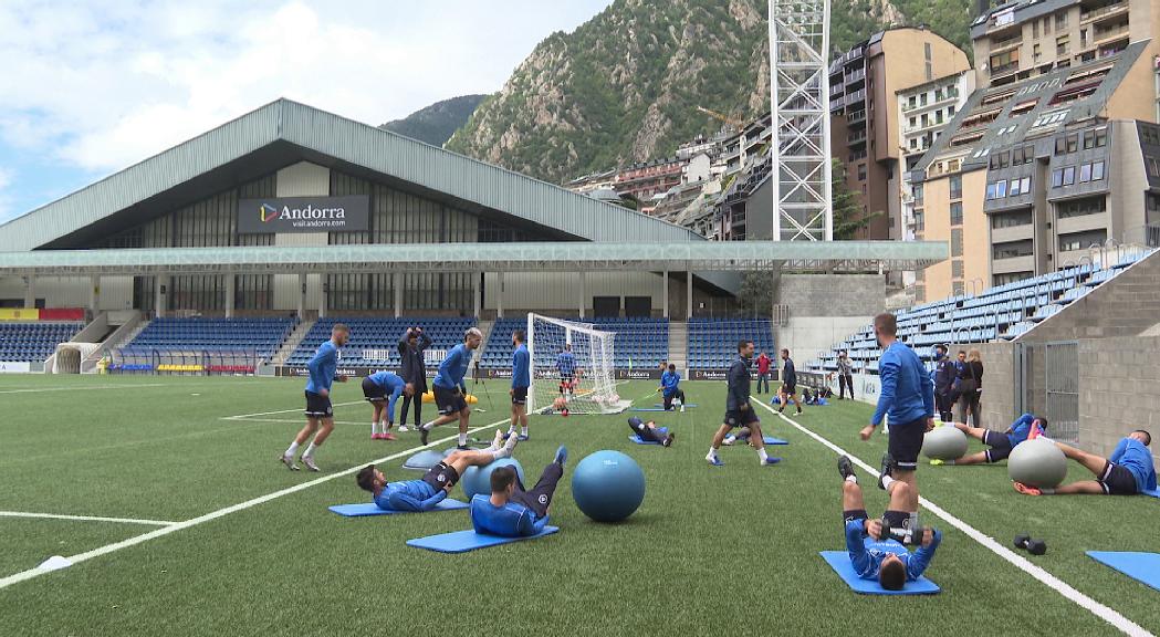 La plantilla del FC Andorra confia que els resultats arribaran